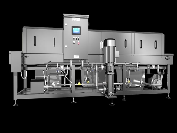 洗箱機(jī)整機(jī)不銹鋼洗箱機(jī)凈水噴淋系統(tǒng)