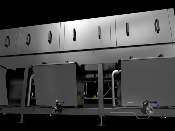 食品筐清洗機、肉制品箱子清洗機、洗筐機