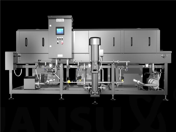 高壓水流周轉箱清洗機，雞籠清洗機